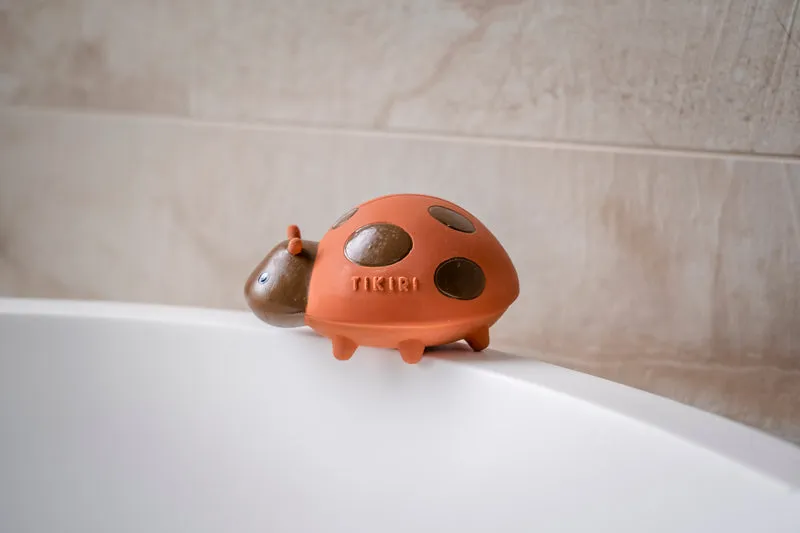 Tikiri Garden Friends - Rubber Teether Rattle & Bath Toys