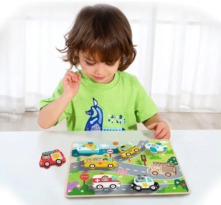 Tooky Toy - CHUNKY PUZZLE - Transportation