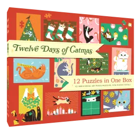 Twelve Days of Catmas - 12 Puzzles in One Box
