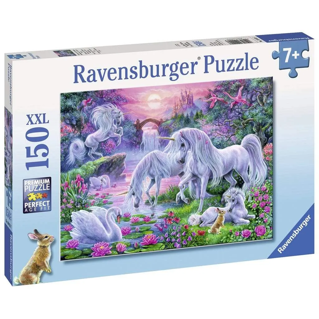 Unicorns in the Sunset Glow - 150 Piece Ravensburger Puzzle
