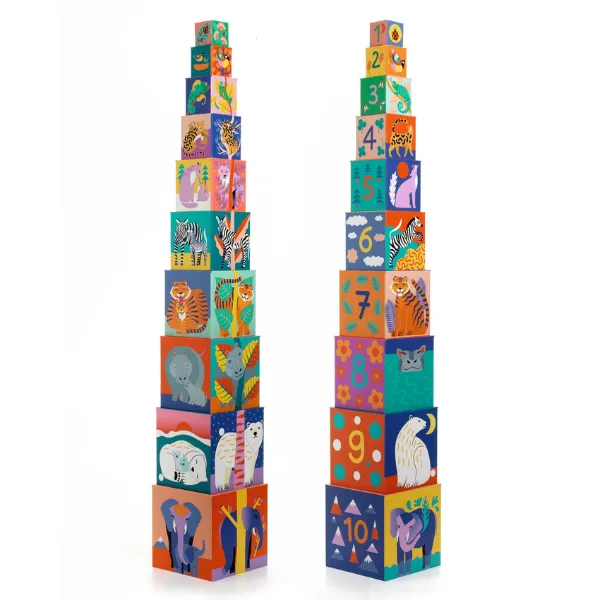 Wild Animals Nesting Blocks