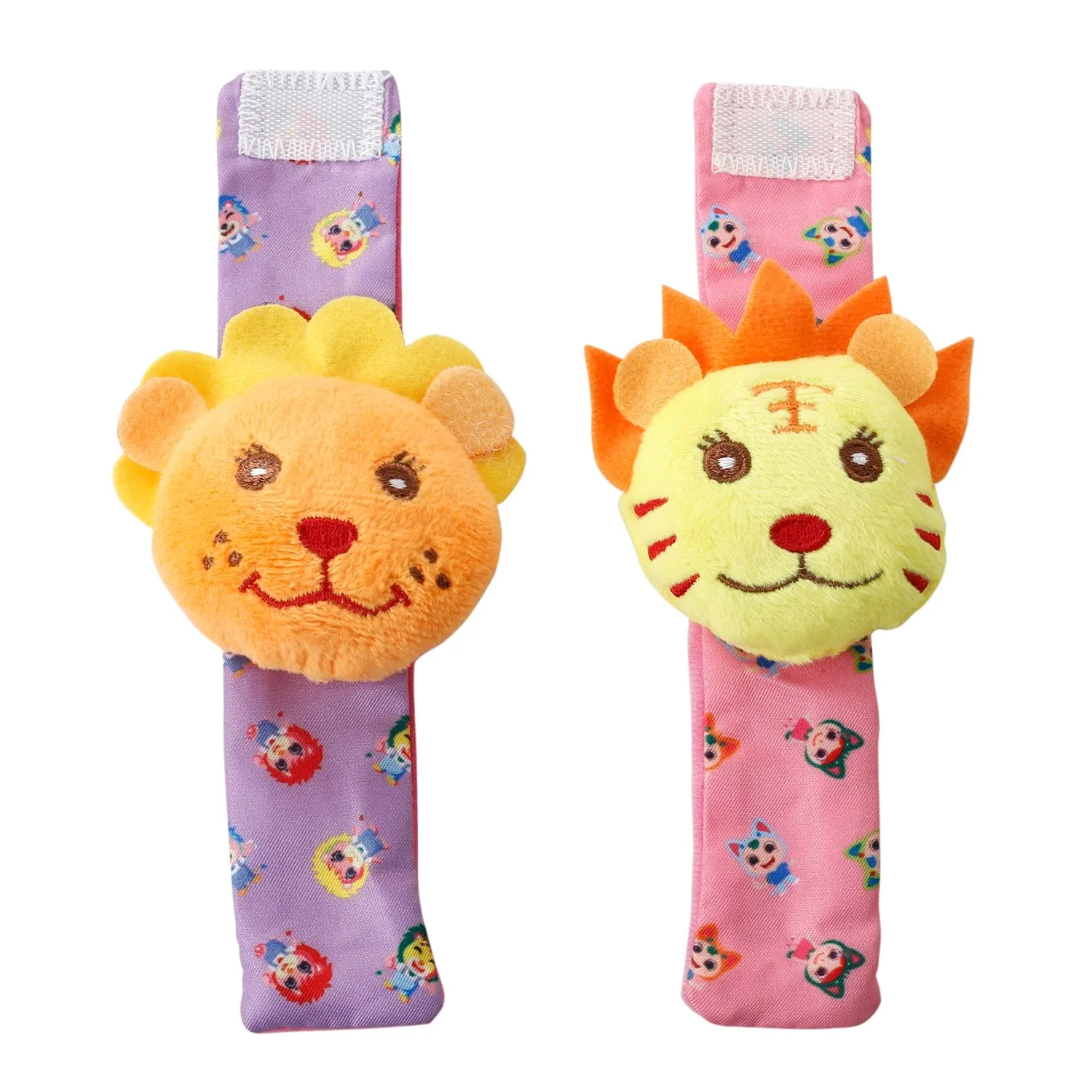 Wild Cats Multicolour Set of 4 Socks And Wrist Rattle