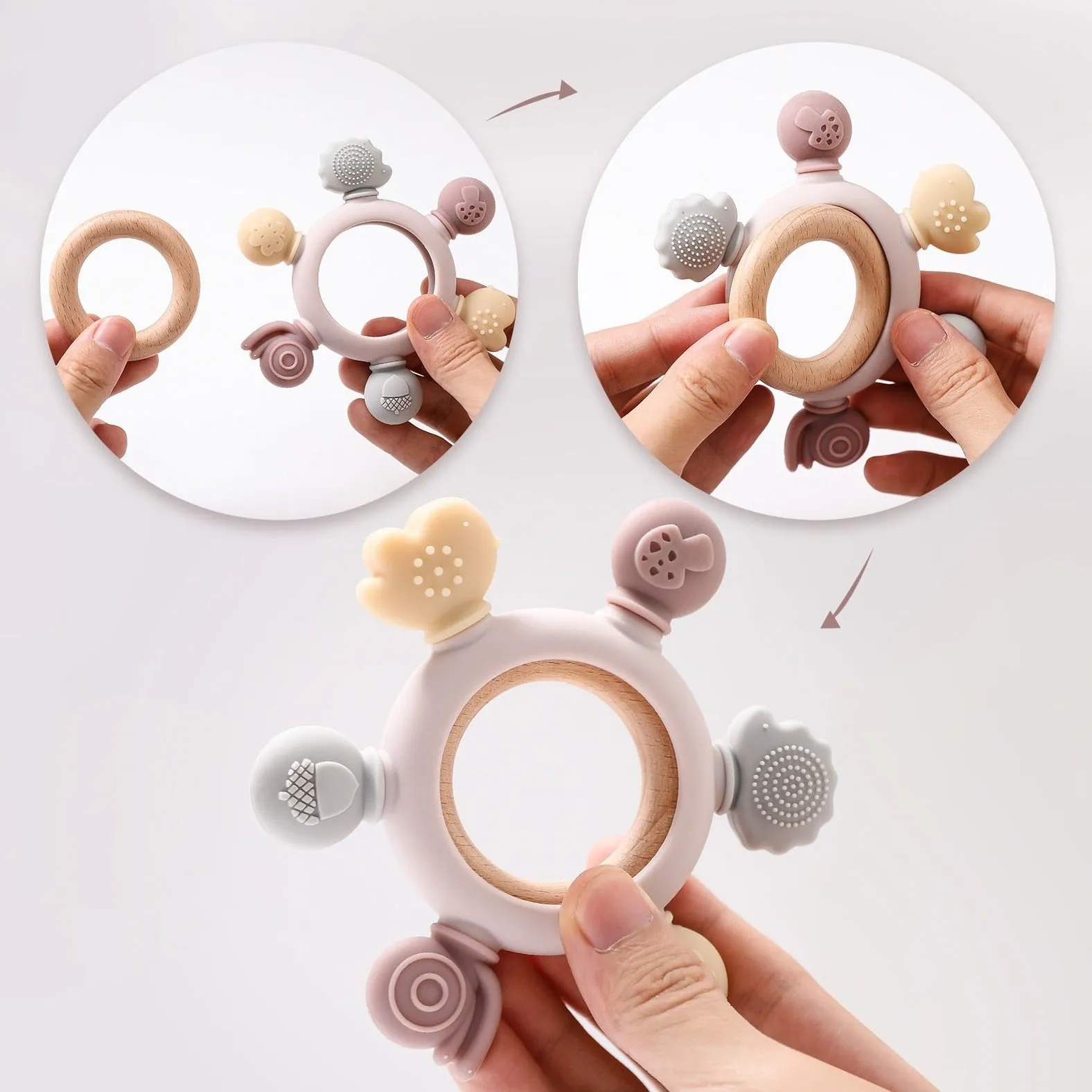 Wooden Baby Forest Teethers